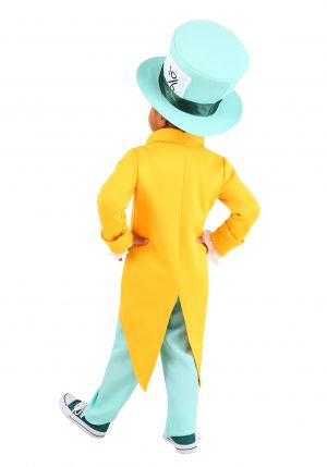 Fantasia de Chapeleiro Maluco para Crianças – Bright Mad Hatter Costume for Toddlers