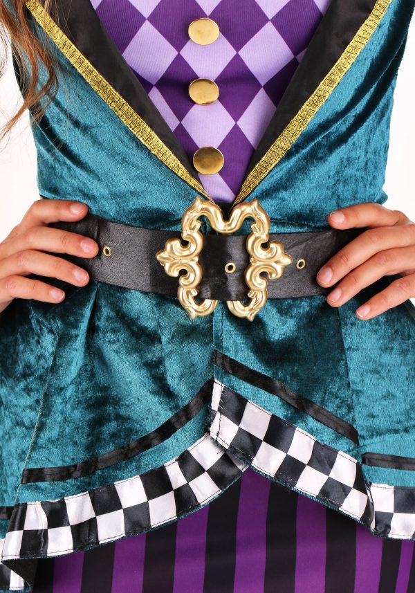 Fantasia feminina de chapeleiro encantadora – Delightful Hatter Womens Costume