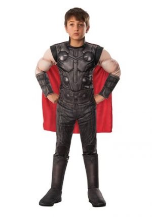 Fantasia Marvel Vingadores Thor- Deluxe Marvel Avengers Endgame Thor Boys Costume