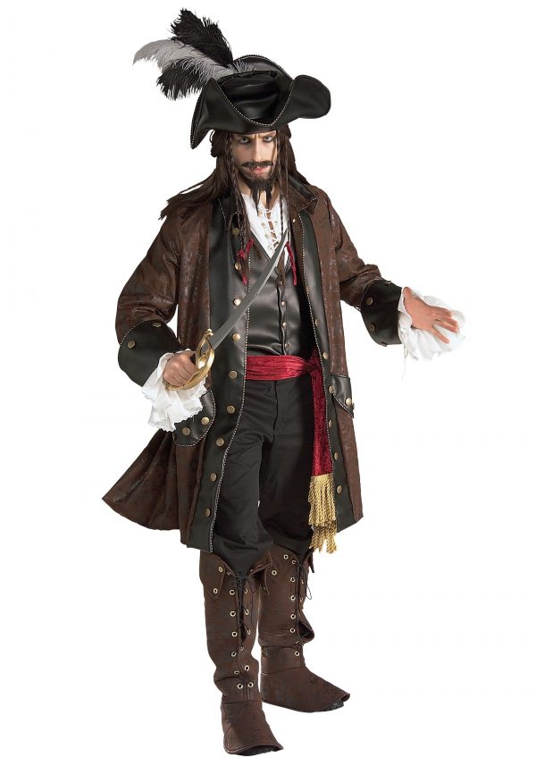 Fantasia autêntico de pirata caribe – Authentic Caribbean Pirate Adult Costume