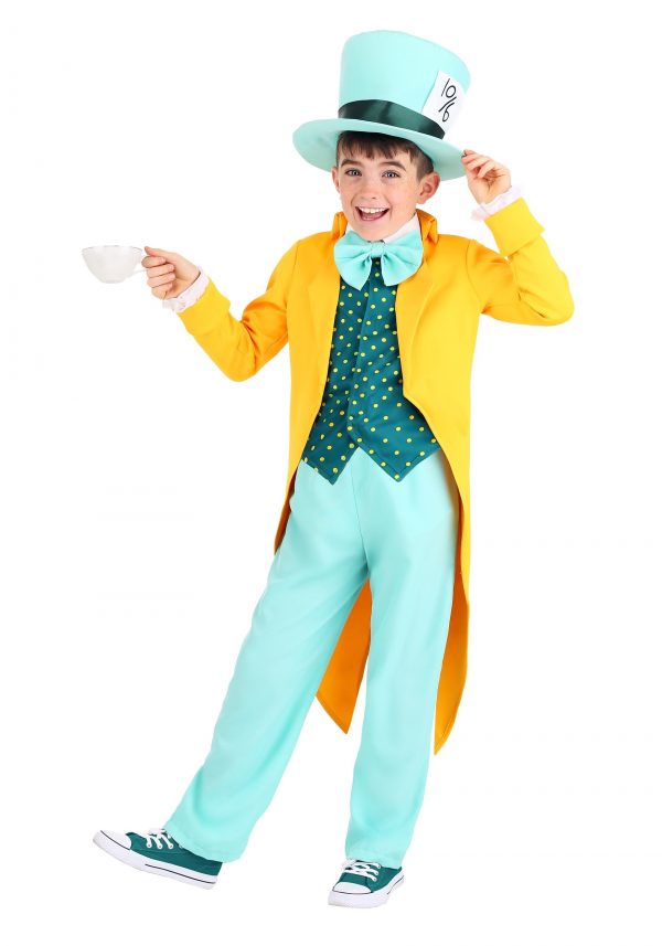 Fantasia de Chapeleiro Louco – Bright Mad Hatter Costume for Children