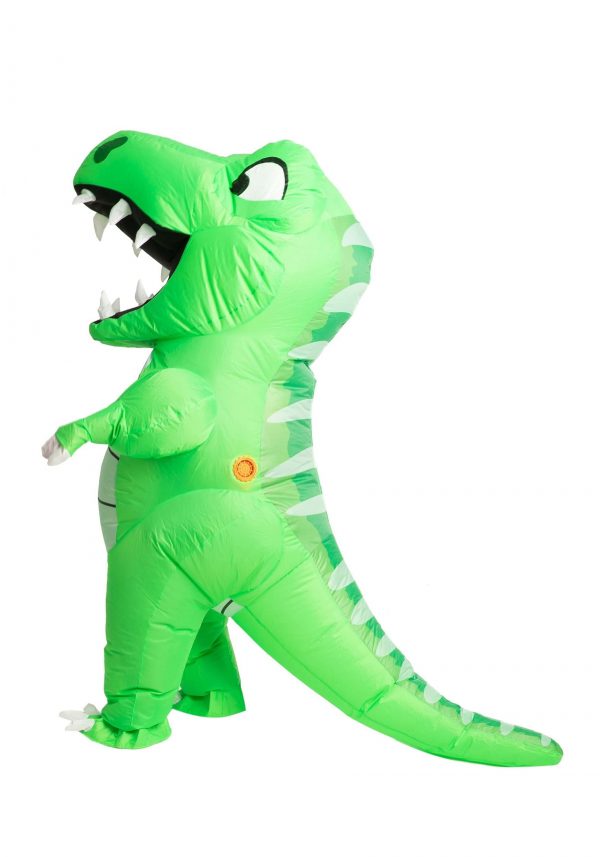 Fantasia de Dino verde adulto inflável – Inflatable Adult Green Dino Costume