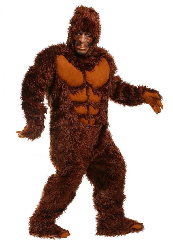 Fantasia de Pé Grande Plus Size- Bigfoot Plus Size Men’s Costume