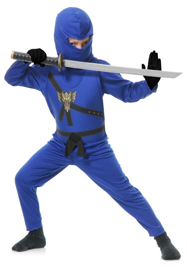 Fantasia de mestre Ninja Azul – Child Blue Ninja Master Costume