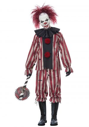 Fantasia de palhaço de pesadelo masculino – Men’s Nightmare Clown Costume