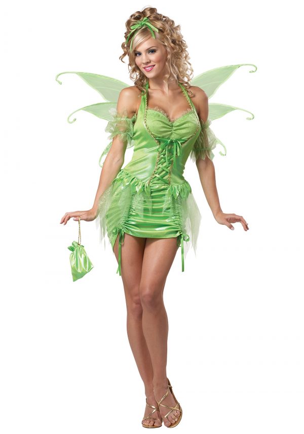 Fantasia feminina de fada de Sininho – Womens Tinkerbell Fairy Costume