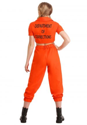 Fantasia feminina de prisioneira – Women’s Orange Inmate Prisoner Costume