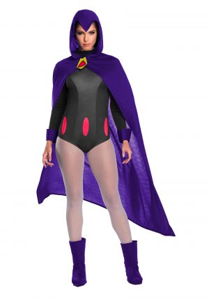 Fantasia feminina de raven Jovens titãs adolescentes – Teen Titans Raven Womens Costume