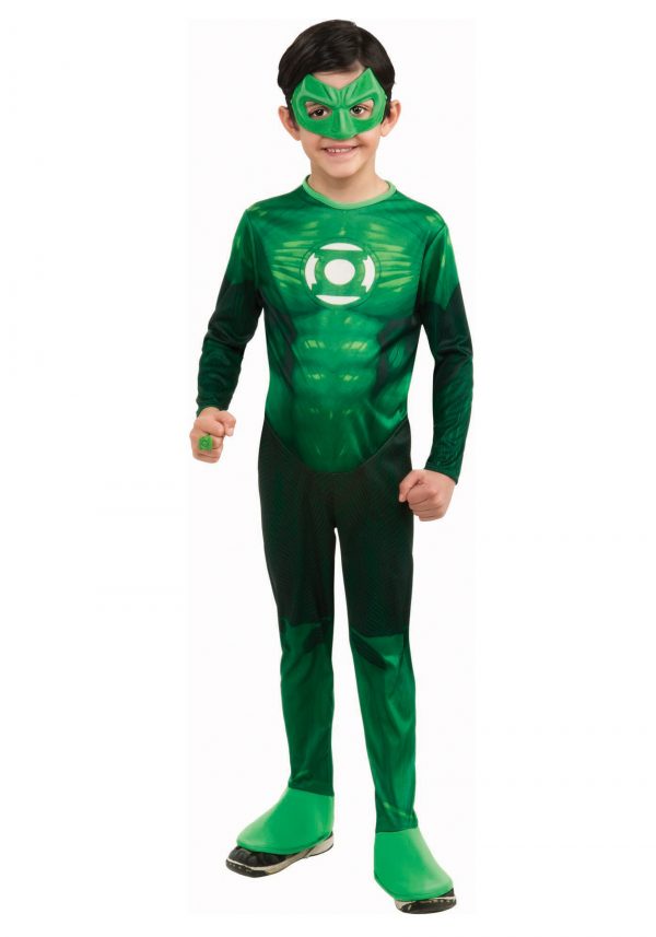 Fantasia infantil de Lanterna Verde- Kids Deluxe Green Lantern Costume
