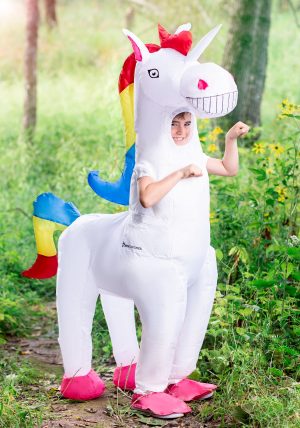 Fantasia infantil gigante inflável de unicórnio – Child’s Giant Inflatable Unicorn Costume