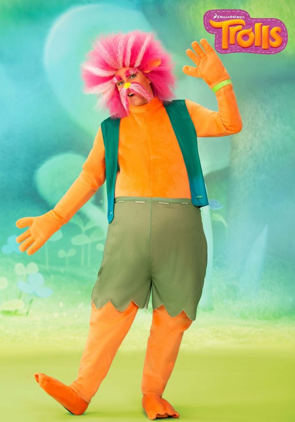 Fantasia masculina de King Peppy Trolls – Men’s King Peppy Trolls Costume