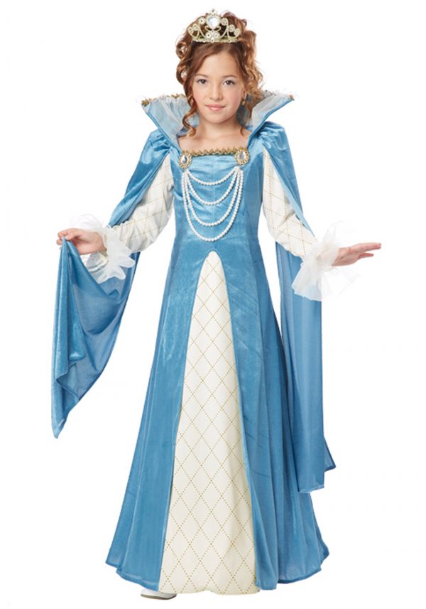 Traje de rainha renascentista para meninas – Girls Renaissance Queen Costume