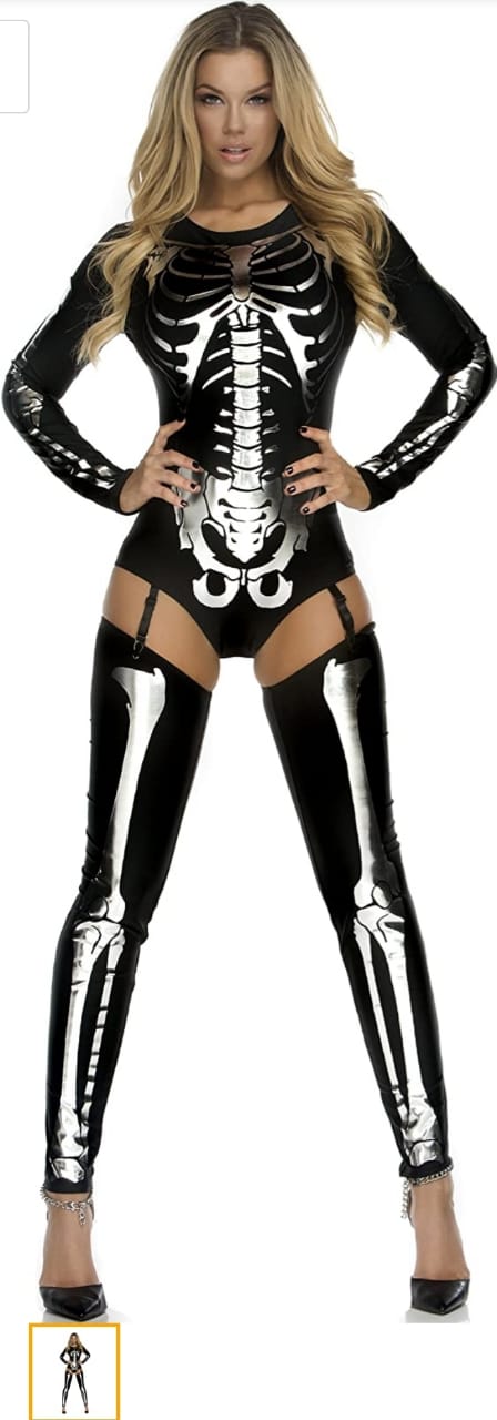 Fantasia sexy de esqueleto – Sexy Skeleton Costume
