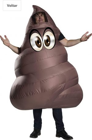 Rubie’s Fantasia de cocô inflável para adultos –  Rubie’s Inflatable Poop Costume for Adults