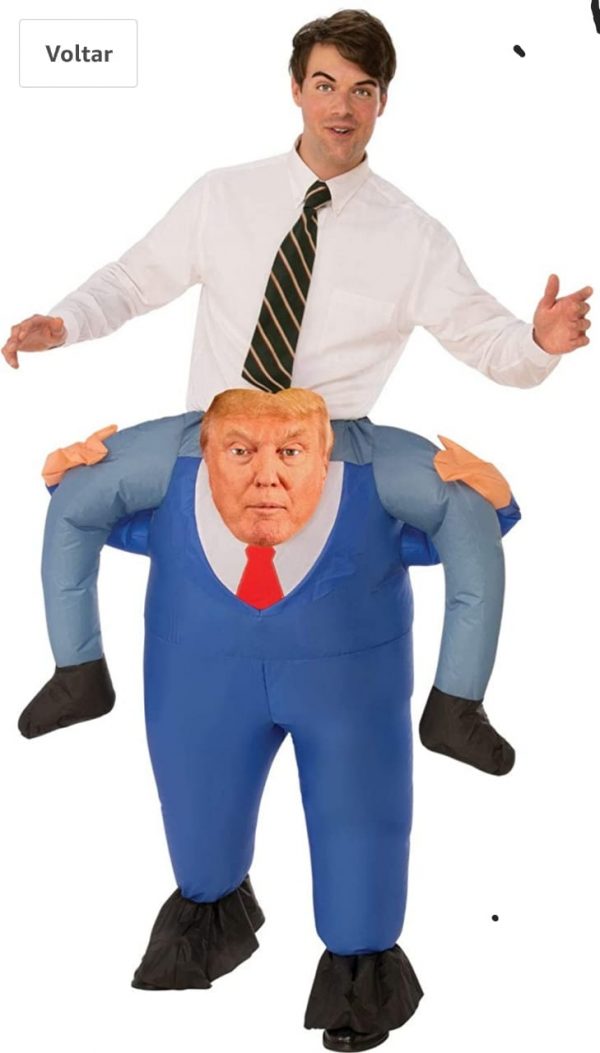 Rubie’s Fantasia Presidencial com costas de cabeça – Rubie’s Presidential Costume with back of head –