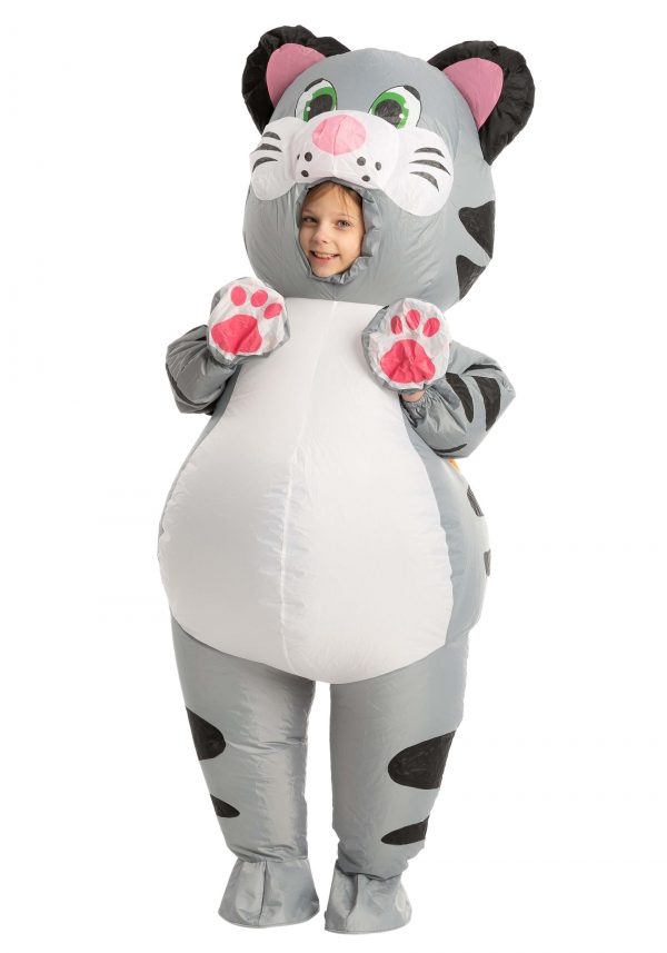 Fantasia de gato inflável para crianças – Inflatable Cat Costume for Kids