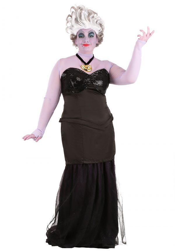 Fantasia de Ursula  pequena sereia Plus Size – Plus Size Women’s Little Mermaid Prestige Ursula Costume