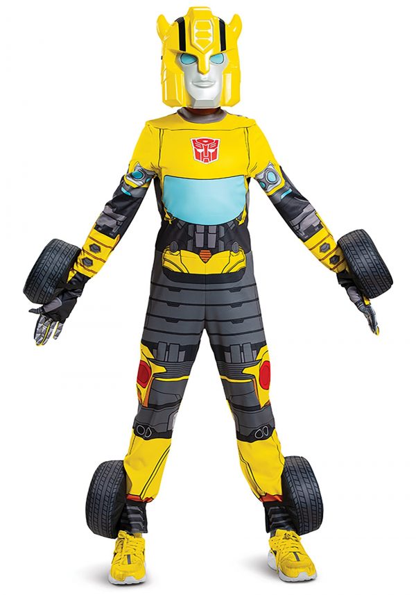 Fantasia Infantil Transformers Bumblebee – Transformers Bumblebee Converting Costume for Kids