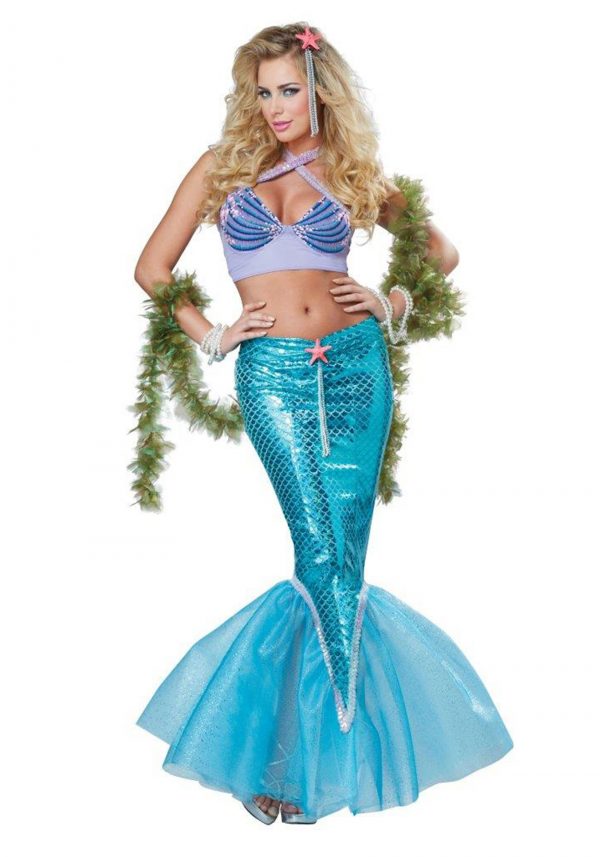Fantasia feminina de luxo sereia – Women’s Deluxe Mermaid Costume