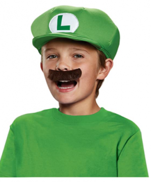 Conjunto de boné e bigode Luigi – Luigi Hat and Mustache Set