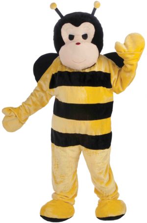 Fantasia Adulto Deluxe Mascote Abelha De Pelúcia – Deluxe Plush Bee Mascot Adult Costume