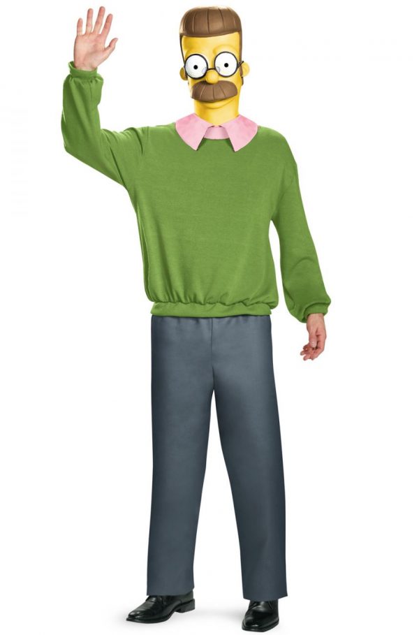 Fantasia Adulto os Simpsons Flanders – Ned Flanders Deluxe Adult Costume