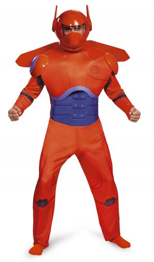 Fantasia  Deluxe adulto Baymax Big Hero Red Men – Adult Baymax Big Hero Red Men Deluxe Costume