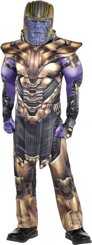 Fantasia Vingadores Thanos -Child Thanos Muscle Costume Avengers Endgame