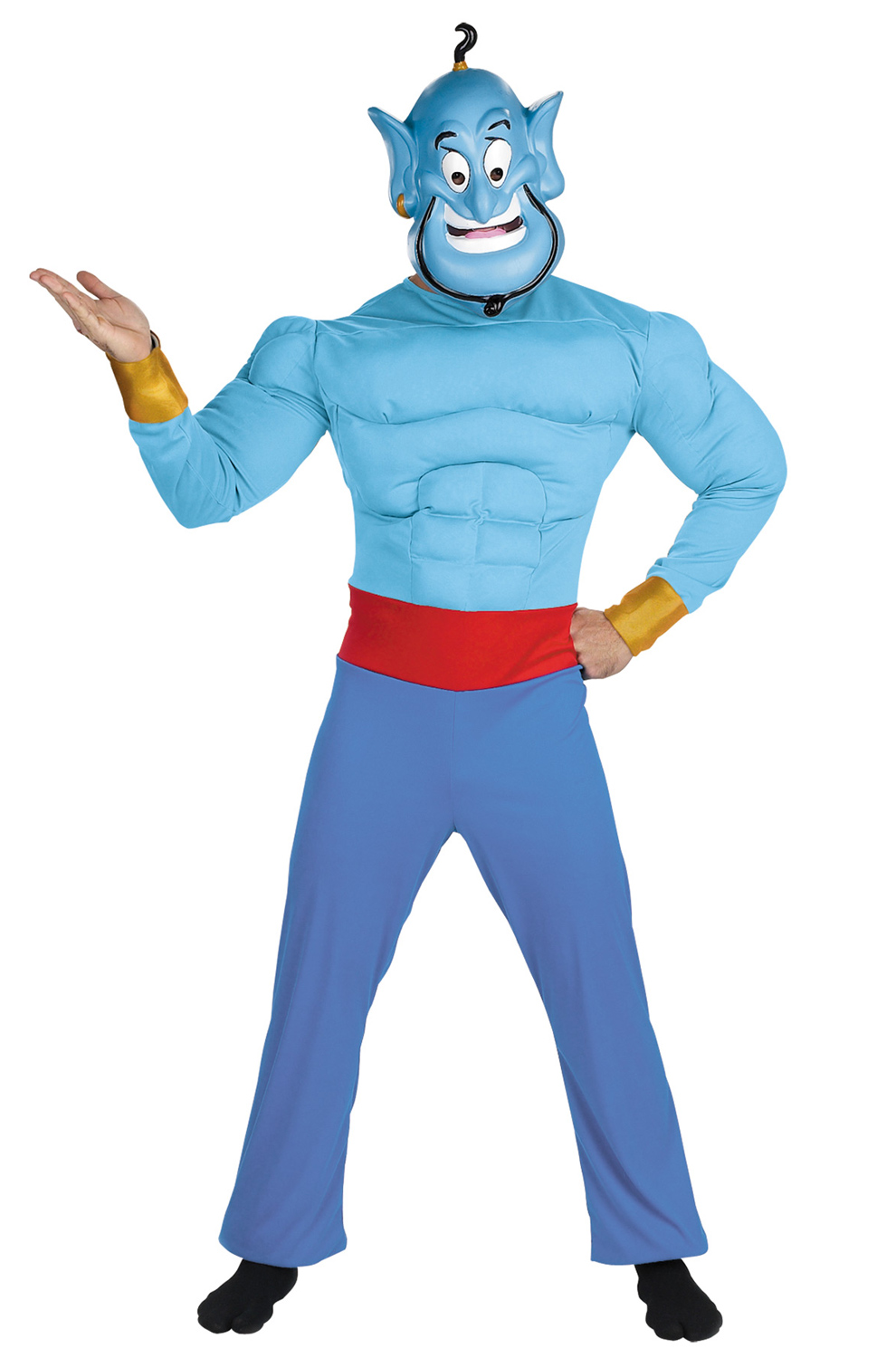 Fantasia de Disney Aladdin Gênio - Disney Aladdin Genie Muscle Adult Costume