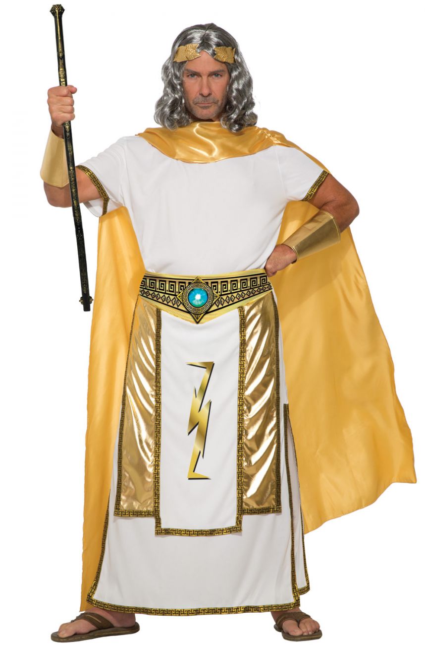grip Round and round abscess Fantasia de Zeus Mítico para Adultos - Mythical Zeus Adult Costume