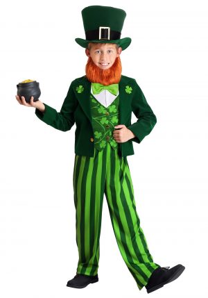 Fantasia de duende verde para crianças – Green Leprechaun Costume for Kids