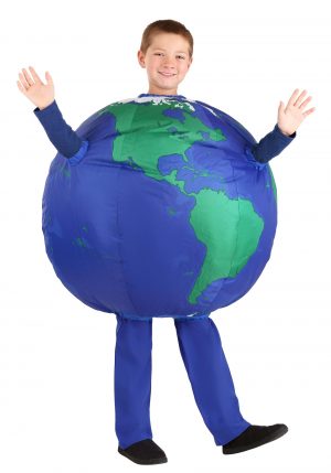 Fantasia infantil inflável da terra – Kids Inflated Earth Costume