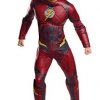 Rubie’s Fantasia de Luxo Realista Flash – Rubie’s Costume Co. Men’s Justice League Deluxe Flash Costume