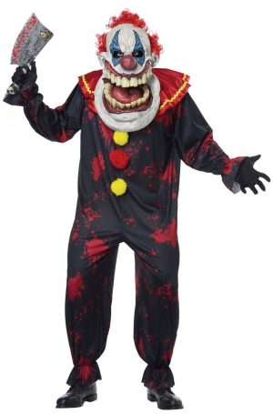 Fantasia para adultos de palhaço  Assustador  -Die Laughing Clown Adult Costume
