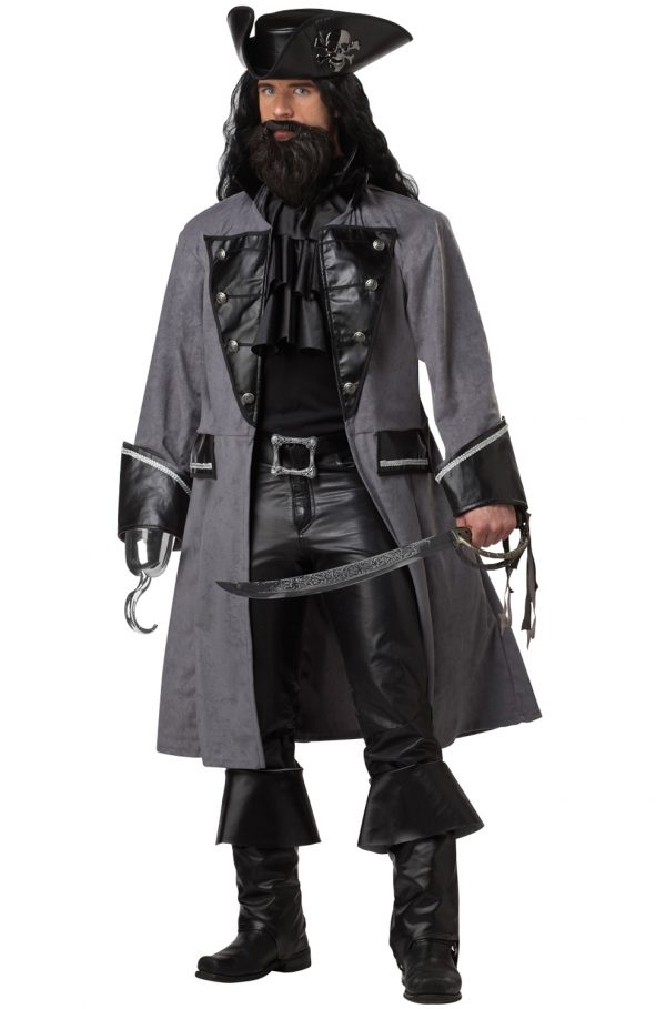 Fantasia de Pirata para Adultos – Blackbeard, The Pirate Adult Costume