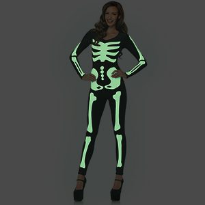 Fantasia de esqueleto brilha no escuro – Skeleton Leg Avenue Glow in the Dark Costume