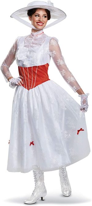 Fantasia feminino Disguise Deluxe Mary Poppins –  Mary Poppins Disguise Deluxe Costume