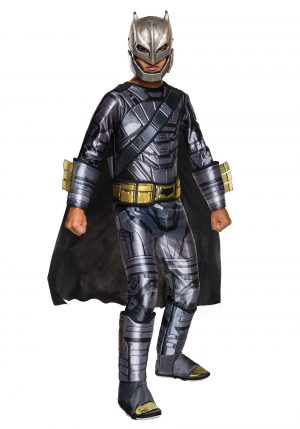 Fantasia de Batman com armadura infantil – Deluxe Child Dawn of Justice Armored Batman Costume