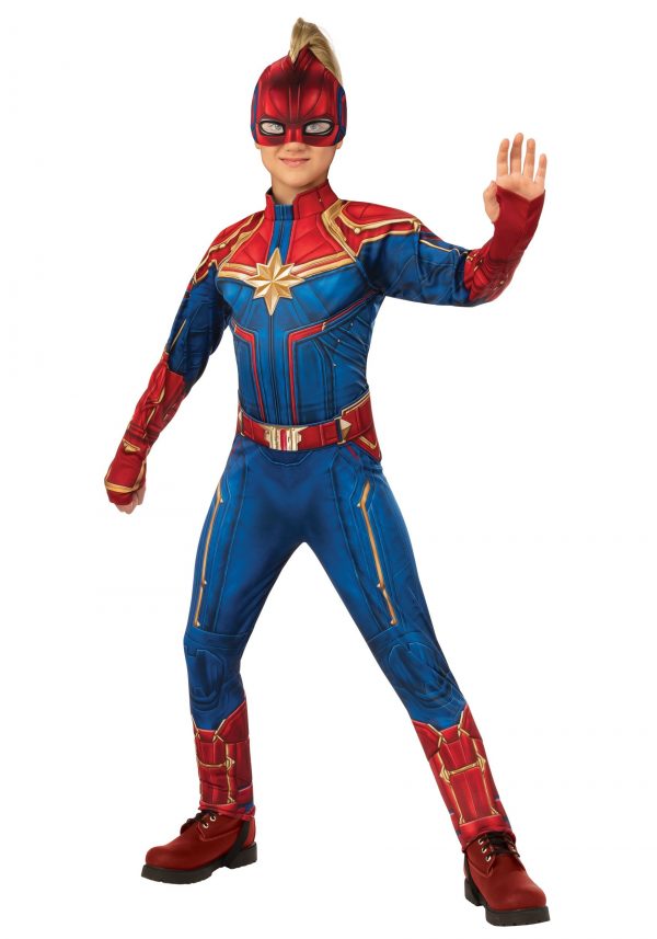 Fantasia de Criança Deluxe Captain Marvel – Deluxe Captain Marvel Child Costume