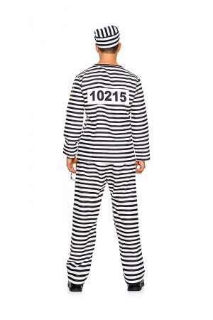 Fantasia de homem adulto prisioneiro – Adult Prison Mate Men Costume
