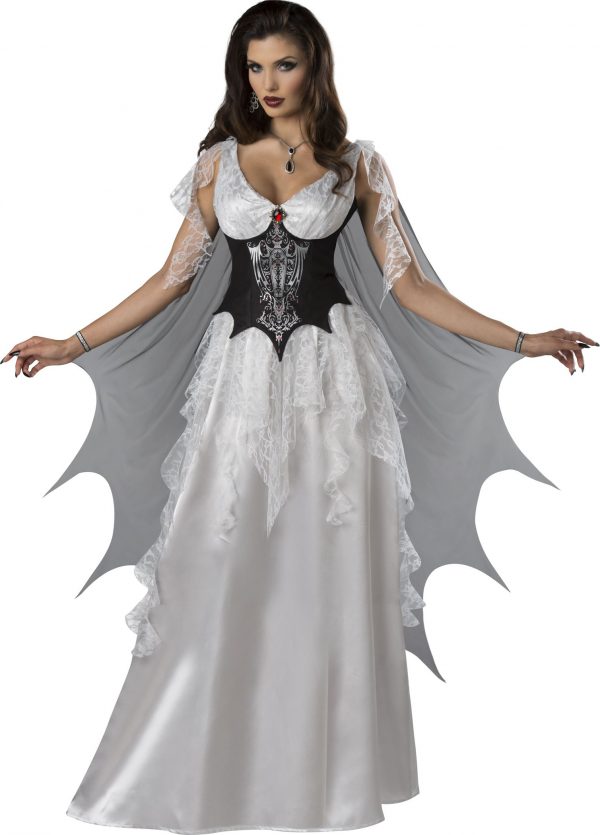 Fantasia de mulher condessa vampira adulta – Adult Vampire Countess Woman Costume