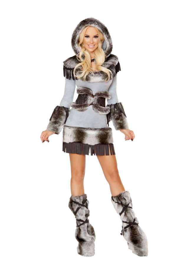 Fantasia de mulher esquimó fofa adulta – Adult Eskimo Cutie Woman Costume
