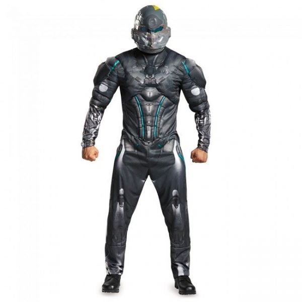 Fantasia de músculo adulto espartano Locke Halo – Adult Spartan Locke Halo Men Muscle Costume