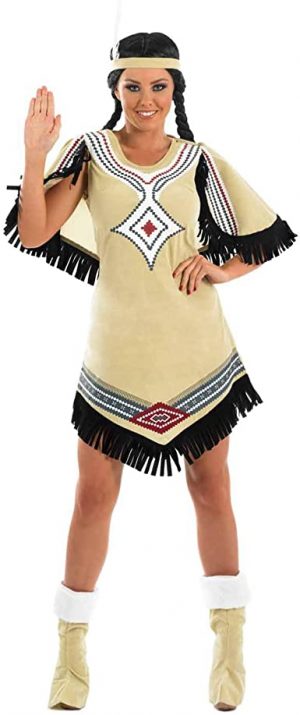 Fantasia  de índio nativo americano adulto – Adult Native American Indian Costume