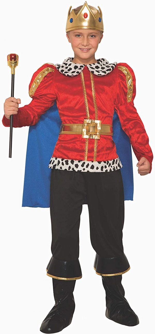 Fantasia do rei real para Crianças  -Royal King Costume for Children