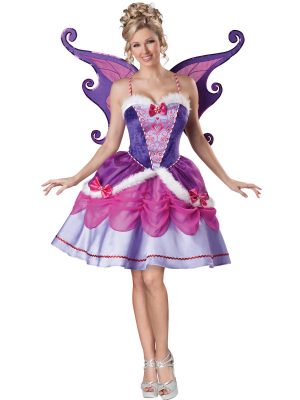 Fantasia feminina de fada adulta Sugarplum – Adult Sugarplum Fairy Womens Deluxe Costume