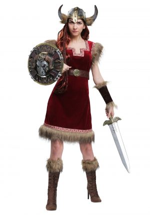 Fantasia feminino de viking bárbaro – Barbarian Viking Womens Costume