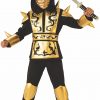 Fantasia infantil de ouro ninja – Ninja gold ninja costume