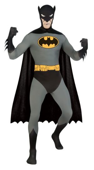 Fantasia masculino de 2ª pele para Batman adulto – Adult Batman 2nd Skin Suit Men Costume