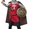 Fantasia masculino de cavaleiro caveira adulto – Adult Skull Knight Mens Halloween Costume